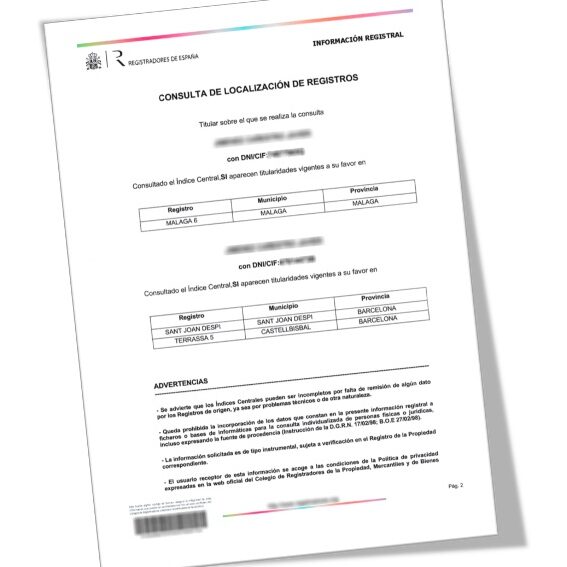 Nota Simple Example Cómo sacar una nota simple de una propiedad en España - Cambios y Transfers